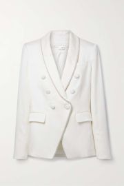 VERONICA BEARD Jagger Dickey crystal-embellished satin-crepe blazer NET-A-PORTER at Net a Porter