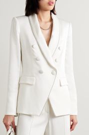 VERONICA BEARD Jagger Dickey crystal-embellished satin-crepe blazer NET-A-PORTER at Net a Porter