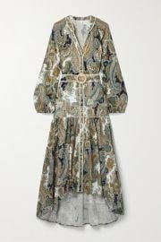 VERONICA BEARD Kadar belted paisley-print linen maxi dress NET-A-PORTER at Net a Porter