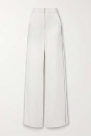 VERONICA BEARD Millicent crystal-embellished satin-crepe straight-leg pants NET-A-PORTER at Net a Porter