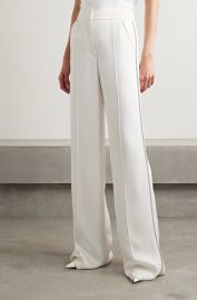 VERONICA BEARD Millicent crystal-embellished satin-crepe straight-leg pants NET-A-PORTER at Net a Porter