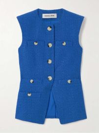 VERONICA BEARD Tamara cotton-blend boucl-tweed vest NET-A-PORTER at Net a Porter