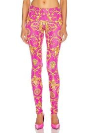 VERSACE Brocade Legging in Fuchsia FWRD at FWRD