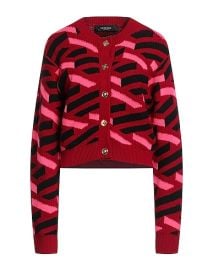 VERSACE Burgundy Womens Cardigan YOOX at Yoox