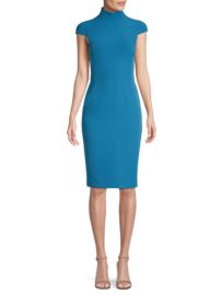 VERSACE COLLECTION - CAP-SLEEVE TURTLENECK DRESS at Saks Fifth Avenue