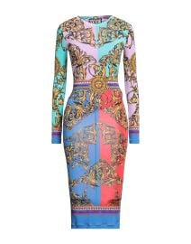 VERSACE JEANS COUTURE Lilac Womens Midi Dress at Yoox