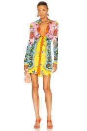 VERSACE Tresor De La Mer Mini Dress in Multicolor  FWRD at Forward