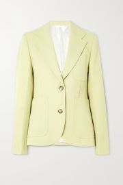 VICTORIA BECKHAM Gabardine blazer NET-A-PORTER at Net a Porter