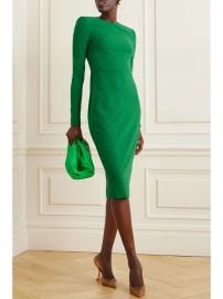 VICTORIA BECKHAM Wool-blend crepe midi dress NET-A-PORTER at Net a Porter