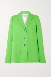 VICTORIA BECKHAM Woven blazer NET-A-PORTER at Net a Porter