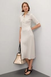 VINCE. Rib Knit Midi Dress at Rent the Runway