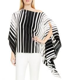 VINCE CAMUTO Accordion Stripe Poncho Top Women - Bloomingdale s at Bloomingdales