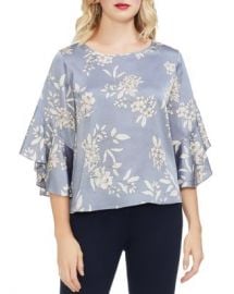 VINCE CAMUTO Etched Bouquet Bell Sleeve Top Women - Bloomingdale s at Bloomingdales