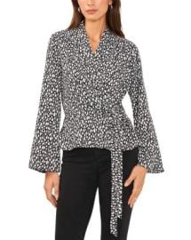 VINCE CAMUTO Faux Wrap Top Bloomingdales at Bloomingdales