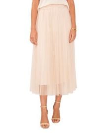 VINCE CAMUTO Mesh Midi Skirt Bloomingdales at Bloomingdales