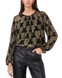 VINCE CAMUTO Printed Blouse Bloomingdales at Bloomingdales