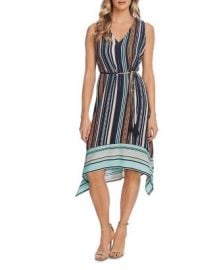 VINCE CAMUTO Striped Belted Dress   Bloomingdales at Bloomingdales