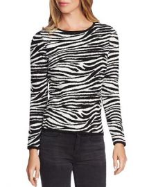 VINCE CAMUTO Zebra Jacquard Knit Sweater - 100  Exclusive Women - Bloomingdale s at Bloomingdales