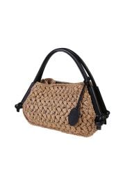 VISCOSE BAG WITH LEATHER HANDLES Eleventy Milano USA at Eleventy Milano