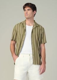 VISCOSE STRIPE CAMP SHIRT Joe39s Jeans at Joe's Jeans