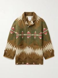 VISVIM Hopiland Printed Wool Linen and Cotton-Blend Coat MR PORTER at Mr Porter