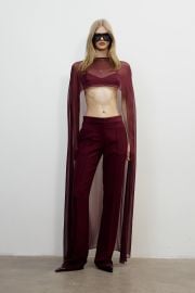 VIVI CAPE IN VINTAGE WINE ILKYAZ OZEL at The New Arrivals