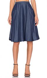 VIVIAN CHAN Mia Skirt in Brewing Blue from Revolve com at Revolve