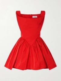 VIVIENNE WESTWOOD Sunday pleated taffeta mini dress at Net a Porter