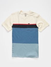 VOLCOM Stone Blocker Boys Tee - BLUWH  Tillys at Tillys