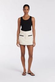 VON CREAM LINEN SKORT Dissh at Dissh