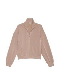 VSX at Victorias Secret Featherweight Knit Full Zip Jacket in Bare Taupe at Victorias Secret