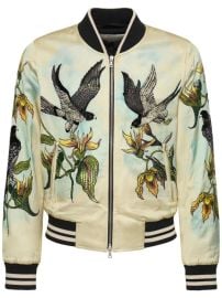 Vaksel printed viscose zip up jacket - Dries Van Noten - Men Luisaviaroma at Luisaviaroma