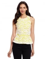 Valencia Lace Peplum Top by Greylin at Amazon at Amazon