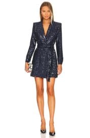 Valentina Shah Carlotta Blazer Dress in Navy at Revolve