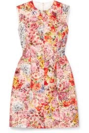 Valentino   Floral-print wool and silk-blend crepe mini dress at Net A Porter