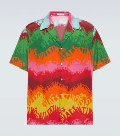 Valentino - Printed silk and cotton shirt at Mytheresa