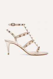 Valentino - Valentino Garavani The Rockstud 70 leather sandals at Net A Porter