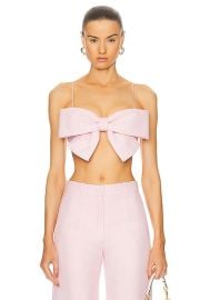 Valentino Bow Bra Top in Taffy FWRD at FWRD