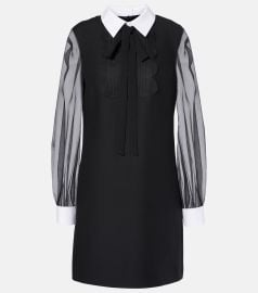 Valentino Crepe Couture Minidress at Mytheresa