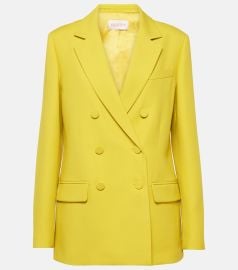 Valentino Crepe Couture double breasted blazer at Mytheresa