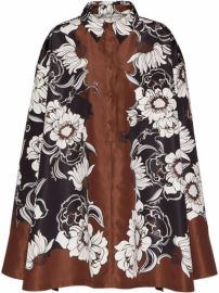 Valentino Floral Pattern Tunic Shirt Dress - at Farfetch