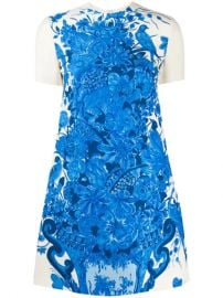 Valentino Floral Print short-sleeve Dress - Farfetch at Farfetch