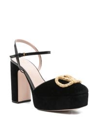 Valentino Garavani 105mm Platform Mules Black at Farfetch