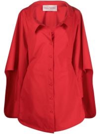 Valentino Garavani Cape Cotton Shirtdress - at Farfetch