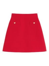 Valentino Garavani Crepe Couture Mini Skirt Red at Farfetch