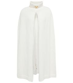 Valentino Garavani Embellished Wool and cashmere Blend Turtleneck Cape at Mytheresa