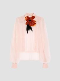 Valentino Garavani Embroidered Organza Top at Saks Fifth Avenue