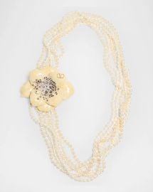 Valentino Garavani Fleur Lumineuse Necklace at Neiman Marcus