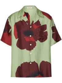 Valentino Garavani Flower Portrait-print Bowling Shirt - at Farfetch