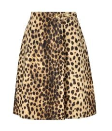 Valentino Garavani Jaguar Spots Animal Printed A Line Skirt at Cettire